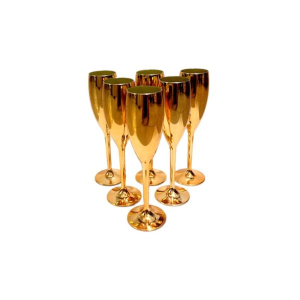 Taça Champanhe 170 Ml Metalizado – PRTCHPMTZ - Imagem 3