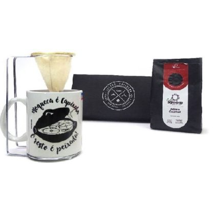 Kit Café Gourmet com Caneca de Porcelana - KITCANCAFE
