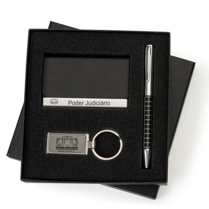 Kit Caneta, Chaveiro & Porta Cartão - PR13106