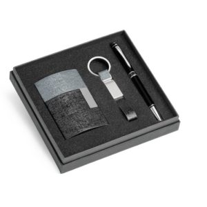 Kit Chaveiro, Caneta e Porta Cartão - PR93315