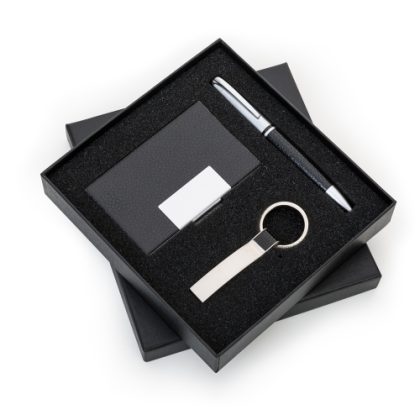 Kit Caneta, Chaveiro & Porta Cartão - PR4481