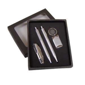 Kit Caneta, Canivete, Chaveiro & Lapiseira - PR963