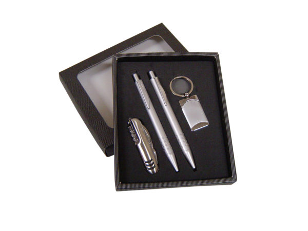 Kit Caneta, Canivete, Chaveiro & Lapiseira - PR963