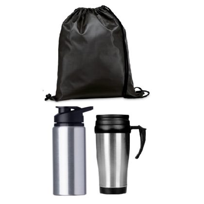 Kit Mochila Sacola + Squeeze + Caneca - PRKTMSC