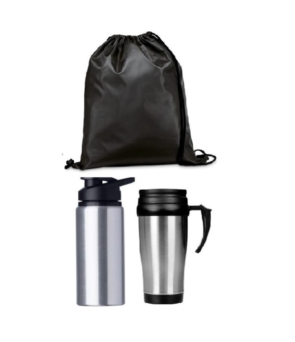 Kit Mochila Sacola + Squeeze + Caneca - PRKTMSC