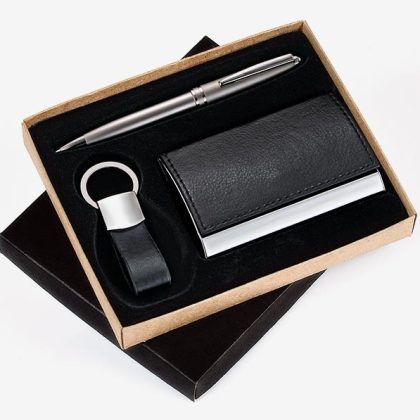 Kit Caneta, Chaveiro & Porta Cartão - XP-02879