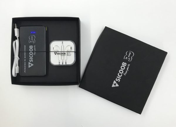 Kit Tecnologia Fone + Bateria Portátil 5.000 mAh - PRKITBAT-FO - Imagem 2