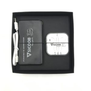 Kit Tecnologia Fone + Bateria Portátil 5.000 mAh - PRKITBAT-FO