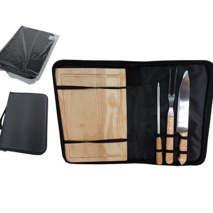 Kit Churrasco 3 Peças com Tábua - PR3329