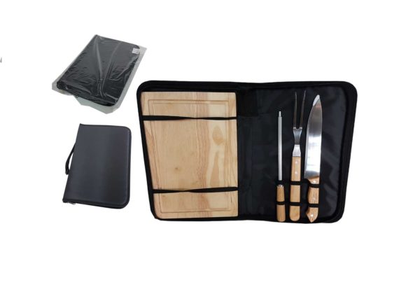 Kit Churrasco 3 Peças com Tábua - PR3329