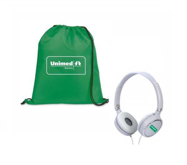 Kit Mochila Sacola & Fone de Ouvido - PRKITMF