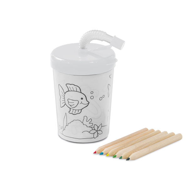 Copo com Canudo para Colorir - PR54635 - Imagem 4