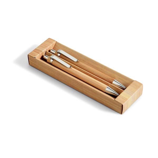 Kit Caneta & Lapiseira de Bambu - PR81162 - Imagem 2
