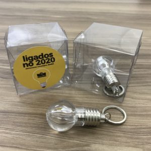 Chaveiro Lampada + Caixa Acetato - PRLZACT