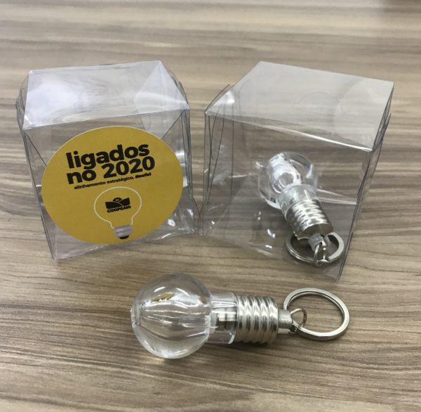 Chaveiro Lampada + Caixa Acetato - PRLZACT