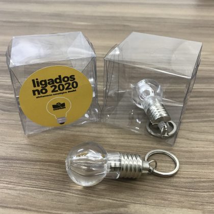 Chaveiro Lampada + Caixa Acetato - PRLZACT