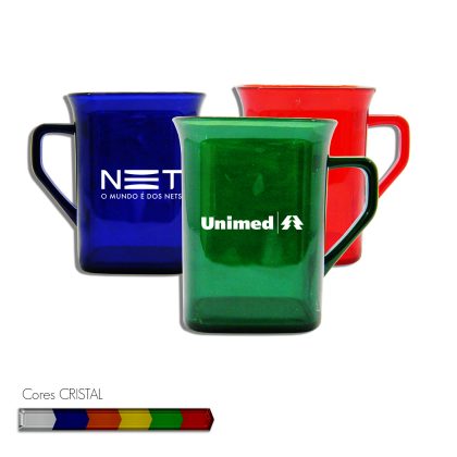 Caneca Quadrada Cristal 250 ml - CANQDCRST