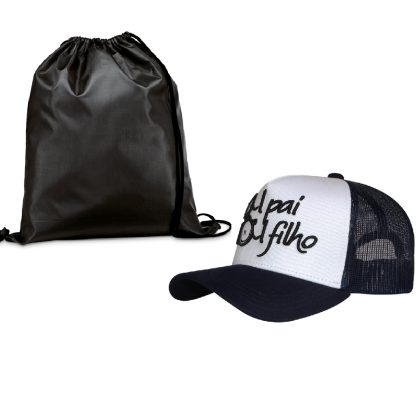 Kit Mochila Sacola & Boné Trucker - PRKTMB