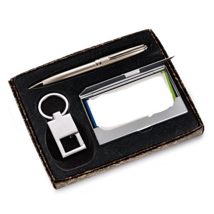 Kit Caneta, Chaveiro & Porta Cartão - XA02099