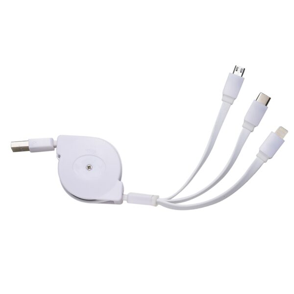 Cabo USB Retrátil 3 em 1 - PR10338 - Imagem 3