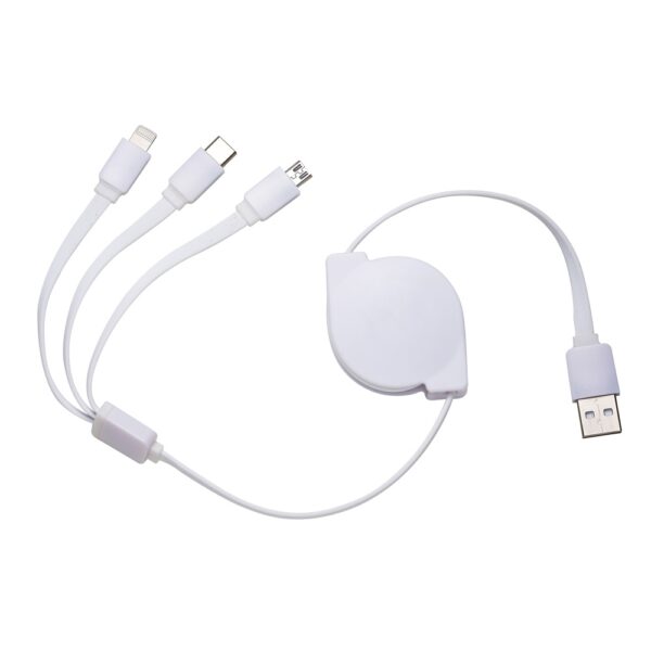 Cabo USB Retrátil 3 em 1 - PR10338 - Imagem 2