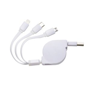 Cabo USB Retrátil 3 em 1 - PR10338