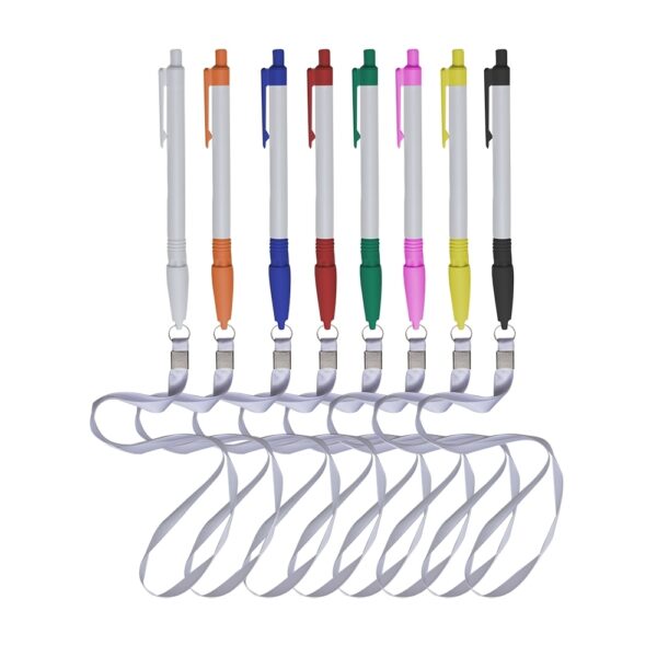 Caneta Plástica com Cordão - PR1094