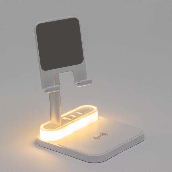Base de Carregamento com Suporte Celular e Luminária - PR8000 - Imagem 6