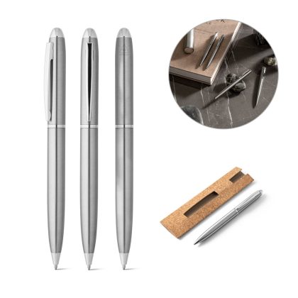 Caneta esferográfica com corpo em aço inox - PR 91780