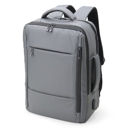 Mochila Couro Sintético USB 23 Litros - PR 01902