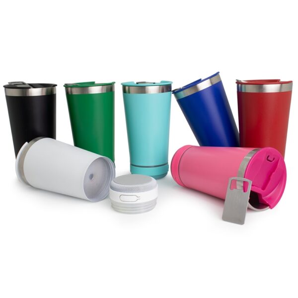 Copo Térmico 400ml com Caixa de Som - PR 18749b