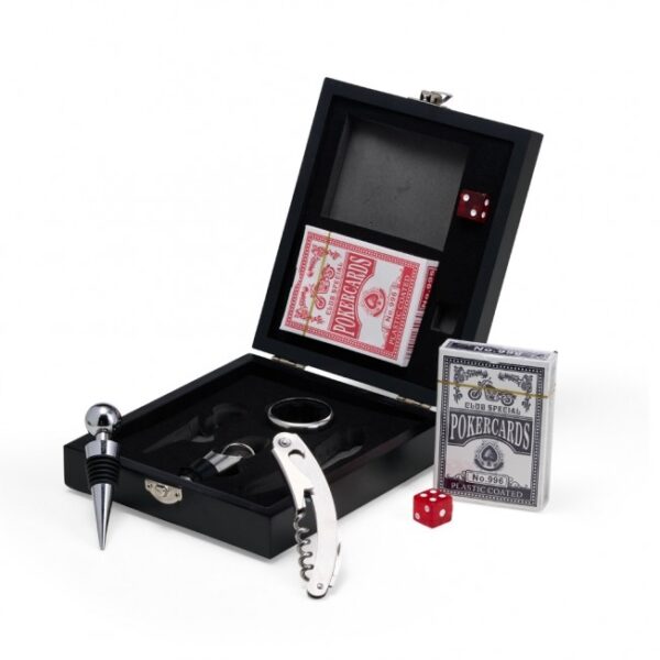 Kit Vinho com Jogo de Baralho - PR 08128
