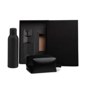 Kit Garrafa E Necessaire - Preto - 2 Pçs - PR KT90363