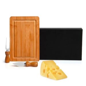 Conjunto Para Queijo Em Bambu/Inox - 3 Pçs - PR PD47023