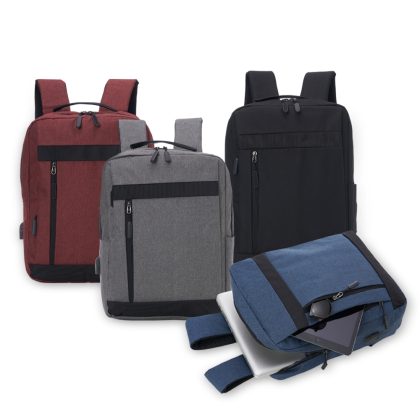 Mochila de Nylon USB 21L - PR1325