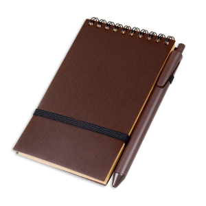Mini Caderno Capa em PP c/ Caneta - PR BL029