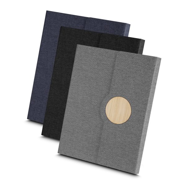 Caderno Capa em RPET e Detalhe em Bambu - PR CAD145
