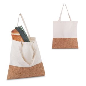 Sacola em Algodão 140g/m² e Cortiça (39x35x9cm) - PR BAC003
