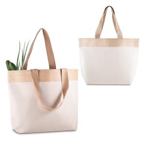 Sacola em Algodão e Juta 220g/m² (34x48x15cm) - PR BAC011