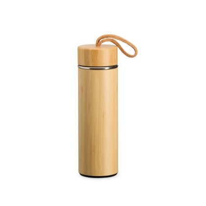 Garrafa Térmica Bambu 400ml com Infusor - PR 02403