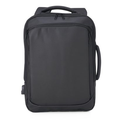 Mochila Couro Sintético USB 22L - PR 01901B